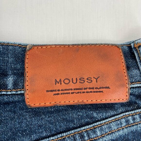 MOUSSY Blue Jeans MVS Skinny Zip Fly Indigo Dark Wash Denim Style 010EAC12-2500 - Picture 8 of 15